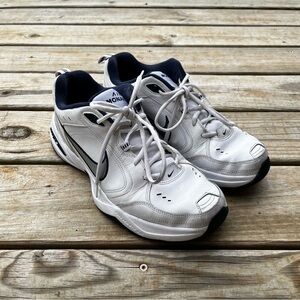 Nike Air Monarch IV 'White Navy' Dad Shoes Size 11.5